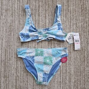 Roxy Girls Floral Geo Two-Piece Bikini Swimsuit